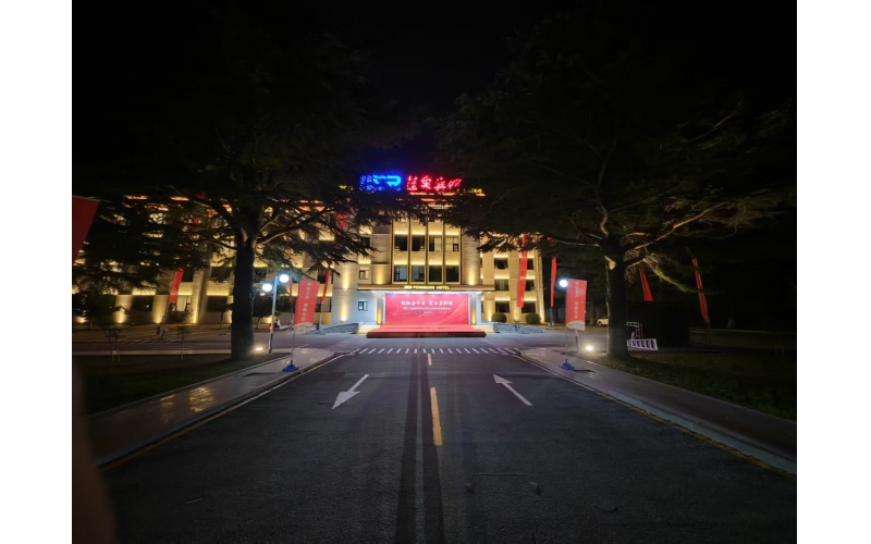 濟南二機床廠煙臺蓬萊蓬泉賓館夜景亮化工程